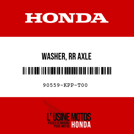image de 90559-KPP-T00 WASHER, RR AXLE