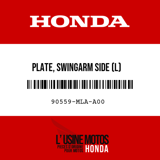image de 90559-MLA-A00 PLATE, SWINGARM SIDE (L)