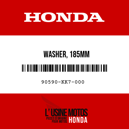 image de 90590-KK7-000 WASHER, 185MM