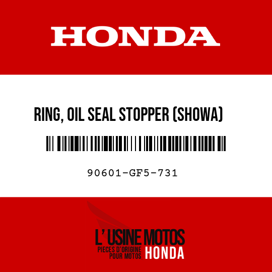 image de 90601-GF5-731 RING, OIL SEAL STOPPER (SHOWA)