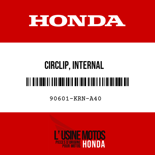 image de 90601-KRN-A40 CIRCLIP, INTERNAL