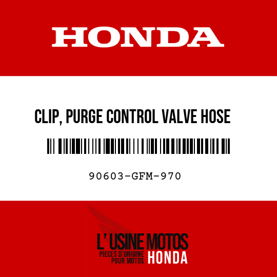 image de 90603-GFM-970 CLIP, PURGE CONTROL VALVE HOSE