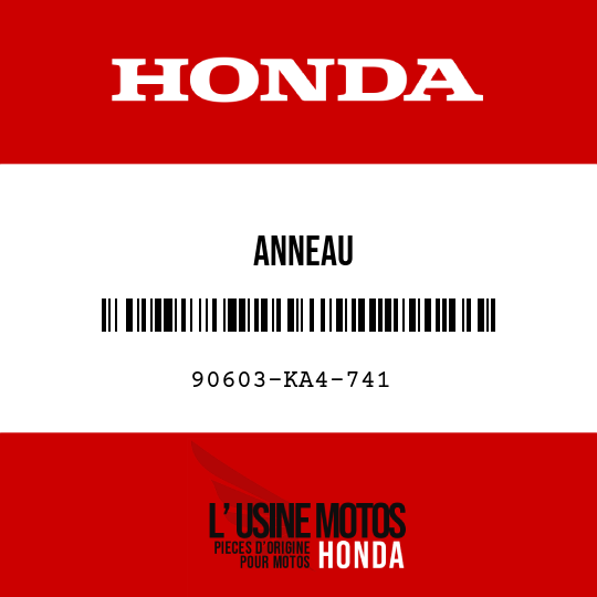 image de 90603-KA4-741 ANNEAU