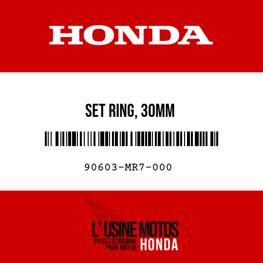 image de 90603-MR7-000 SET RING, 30MM