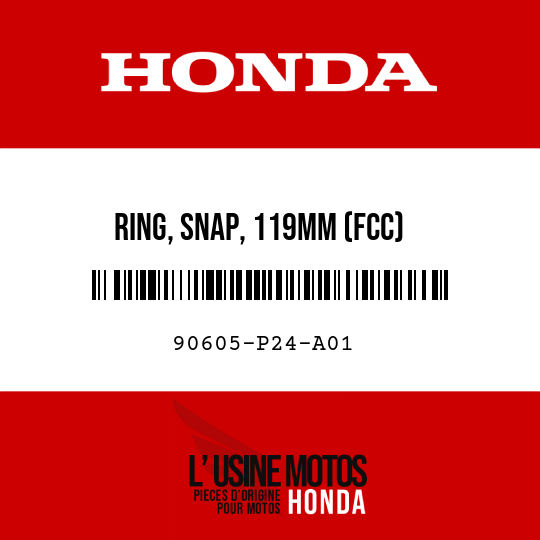 image de 90605-P24-A01 RING, SNAP, 119MM (FCC)