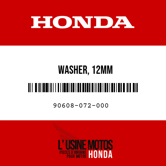 image de 90608-072-000 WASHER, 12MM