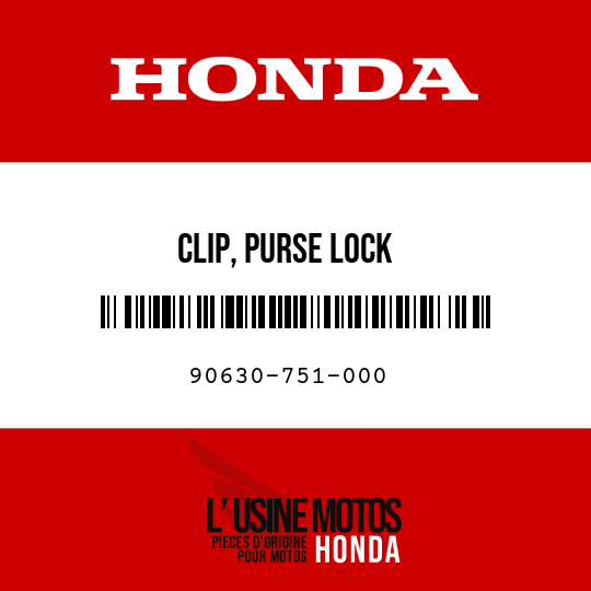 image de 90630-751-000 CLIP, PURSE LOCK