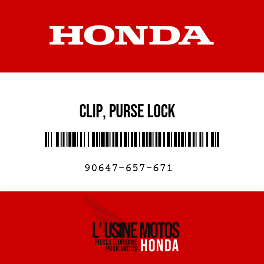 image de 90647-657-671 CLIP, PURSE LOCK