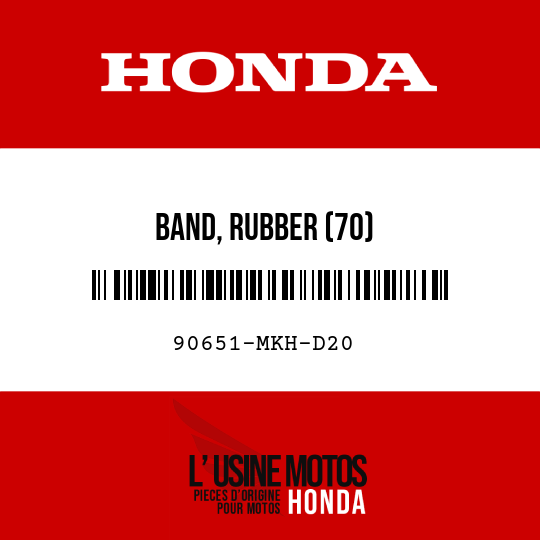 image de 90651-MKH-D20 BAND, RUBBER (70)