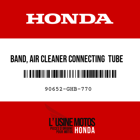 image de 90652-GHB-770 BAND, AIR CLEANER CONNECTING  TUBE (68)