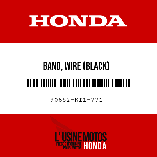 image de 90652-KT1-771 BAND, WIRE (BLACK)