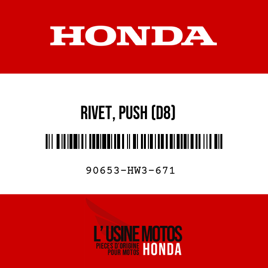 image de 90653-HW3-671 RIVET, PUSH (D8)