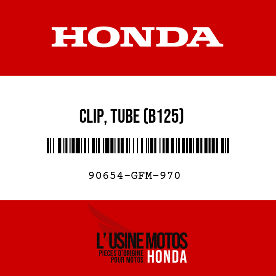 image de 90654-GFM-970 CLIP, TUBE (B125)