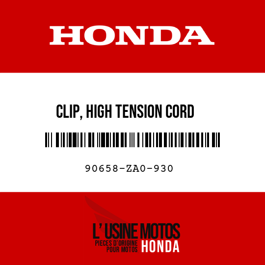 image de 90658-ZA0-930 CLIP, HIGH TENSION CORD