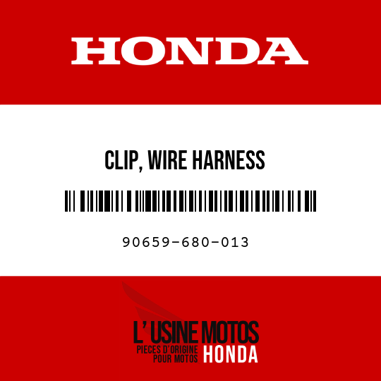 image de 90659-680-013 CLIP, WIRE HARNESS