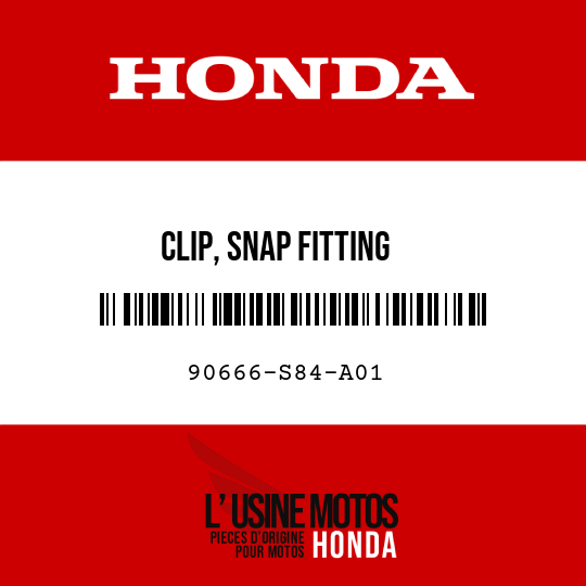 image de 90666-S84-A01 CLIP, SNAP FITTING