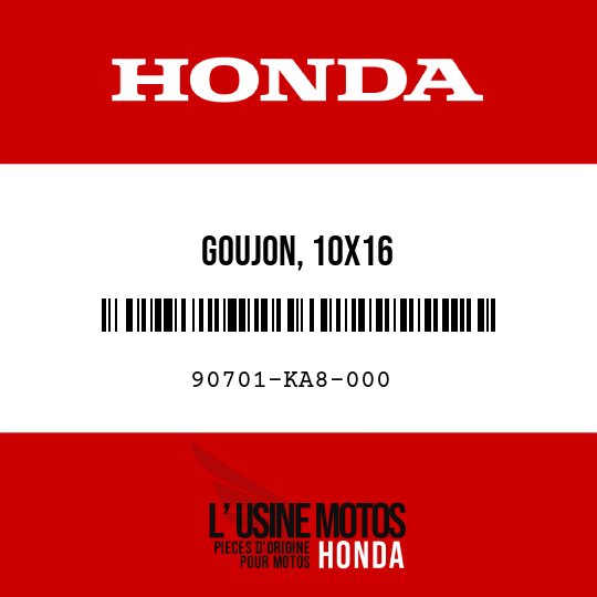 image de 90701-KA8-000 GOUJON, 10X16
