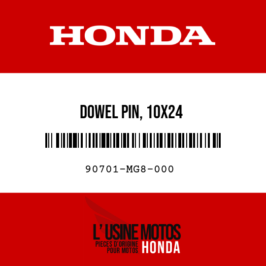 image de 90701-MG8-000 DOWEL PIN, 10X24