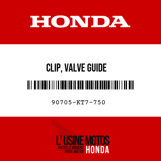 image de 90705-KT7-750 CLIP, VALVE GUIDE