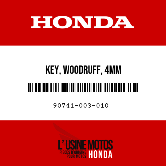 image de 90741-003-010 KEY, WOODRUFF, 4MM