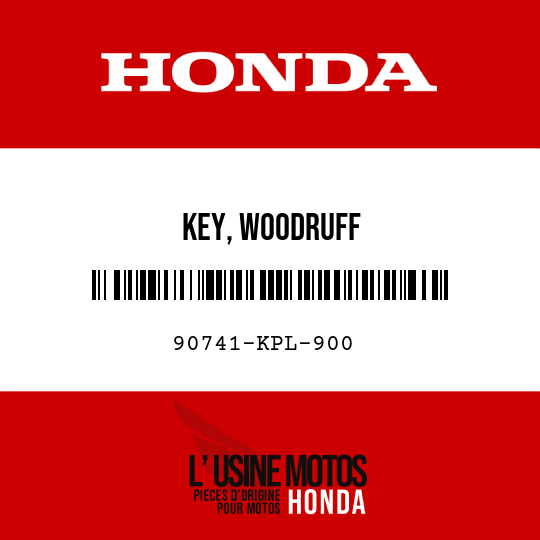 image de 90741-KPL-900 KEY, WOODRUFF