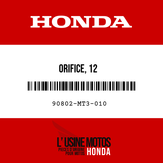image de 90802-MT3-010 ORIFICE, 12
