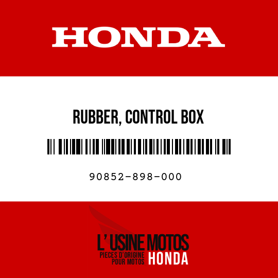 image de 90852-898-000 RUBBER, CONTROL BOX