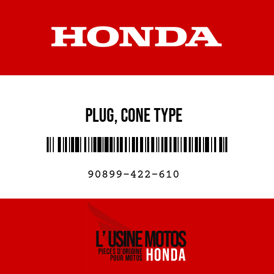 image de 90899-422-610 PLUG, CONE TYPE
