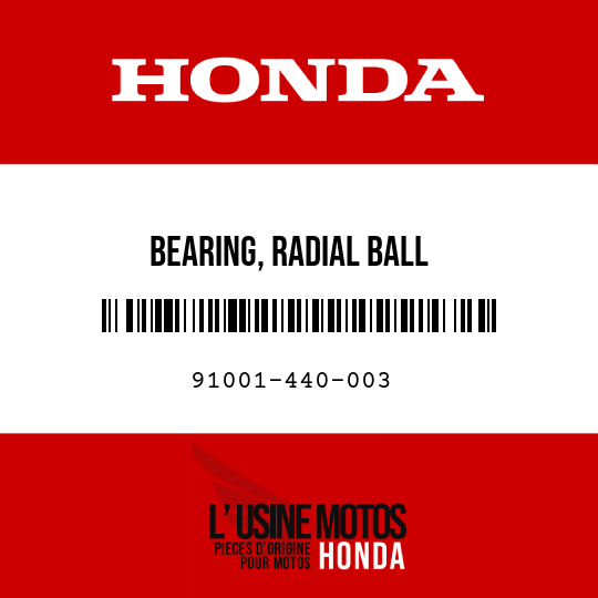 image de 91001-440-003 BEARING, RADIAL BALL