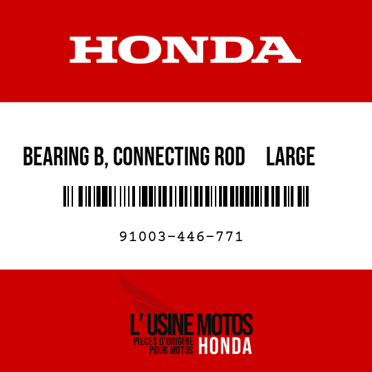 image de 91003-446-771 BEARING B, CONNECTING ROD     LARGE END (BLUE)