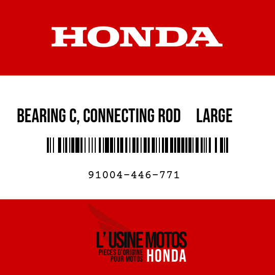 image de 91004-446-771 BEARING C, CONNECTING ROD     LARGE END (WHITE)