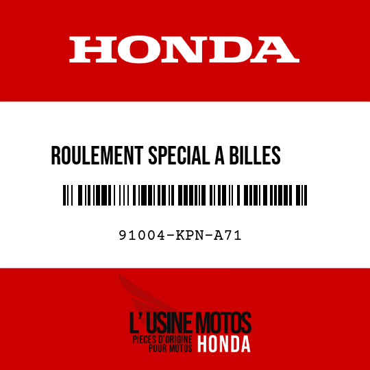 image de 91004-KPN-A71 ROULEMENT SPECIAL A BILLES    RADIAL, 6202