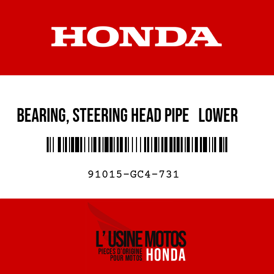 image de 91015-GC4-731 BEARING, STEERING HEAD PIPE   LOWER (TOYO)