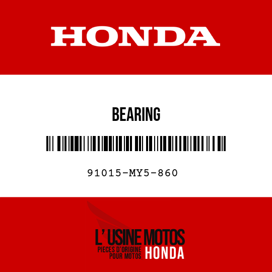 image de 91015-MY5-860 BEARING