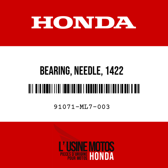 image de 91071-ML7-003 BEARING, NEEDLE, 1422
