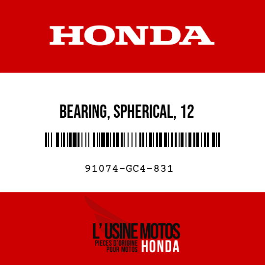 image de 91074-GC4-831 BEARING, SPHERICAL, 12