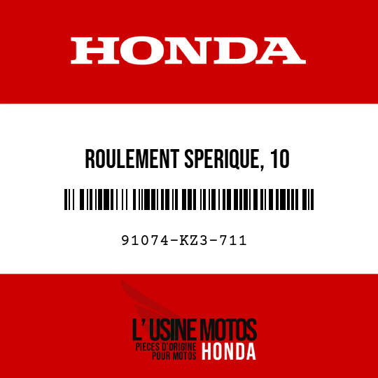 image de 91074-KZ3-711 ROULEMENT SPERIQUE, 10