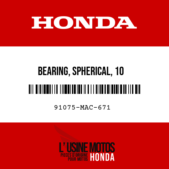 image de 91075-MAC-671 BEARING, SPHERICAL, 10