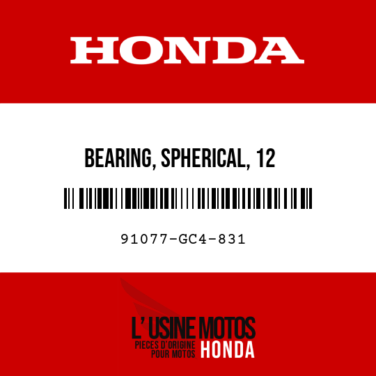 image de 91077-GC4-831 BEARING, SPHERICAL, 12