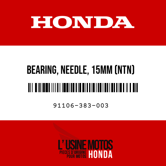 image de 91106-383-003 BEARING, NEEDLE, 15MM (NTN)