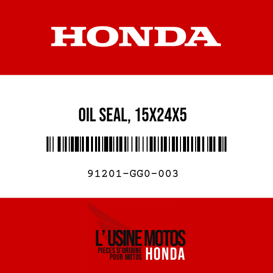 image de 91201-GG0-003 OIL SEAL, 15X24X5