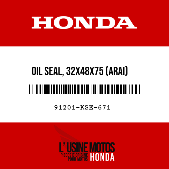 image de 91201-KSE-671 OIL SEAL, 32X48X75 (ARAI)