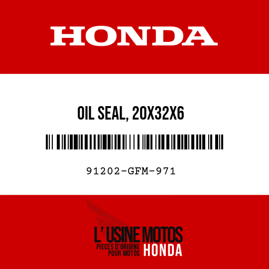image de 91202-GFM-971 OIL SEAL, 20X32X6