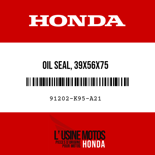 image de 91202-K95-A21 OIL SEAL, 39X56X75