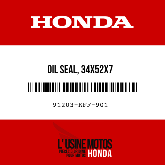 image de 91203-KFF-901 OIL SEAL, 34X52X7