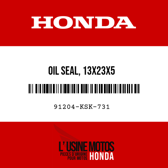 image de 91204-KSK-731 OIL SEAL, 13X23X5