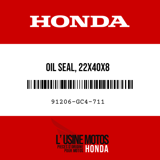 image de 91206-GC4-711 OIL SEAL, 22X40X8