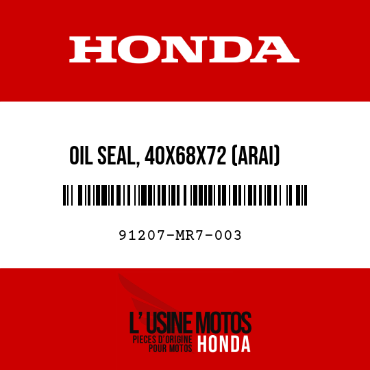 image de 91207-MR7-003 OIL SEAL, 40X68X72 (ARAI)