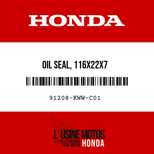image de 91208-KWW-C01 OIL SEAL, 116X22X7