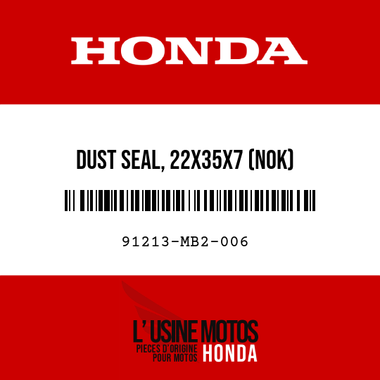 image de 91213-MB2-006 DUST SEAL, 22X35X7 (NOK)